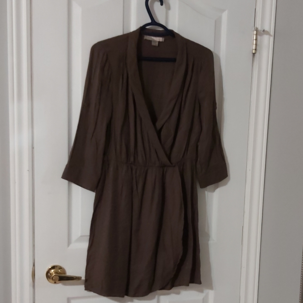 Dark khaki green dress